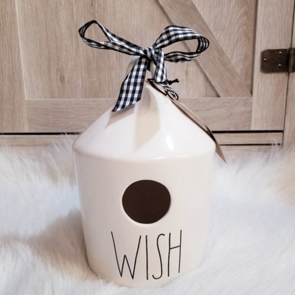 NWT Rae Dunn WISH Birdhouse